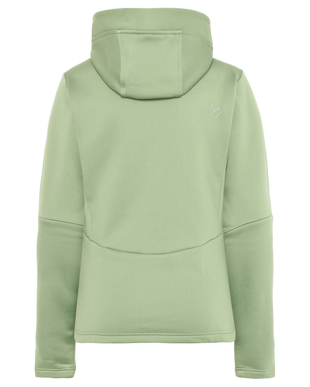 Light Moss coloured Didriksons Womens Anneli Full Zip Fleece 3 on white background 