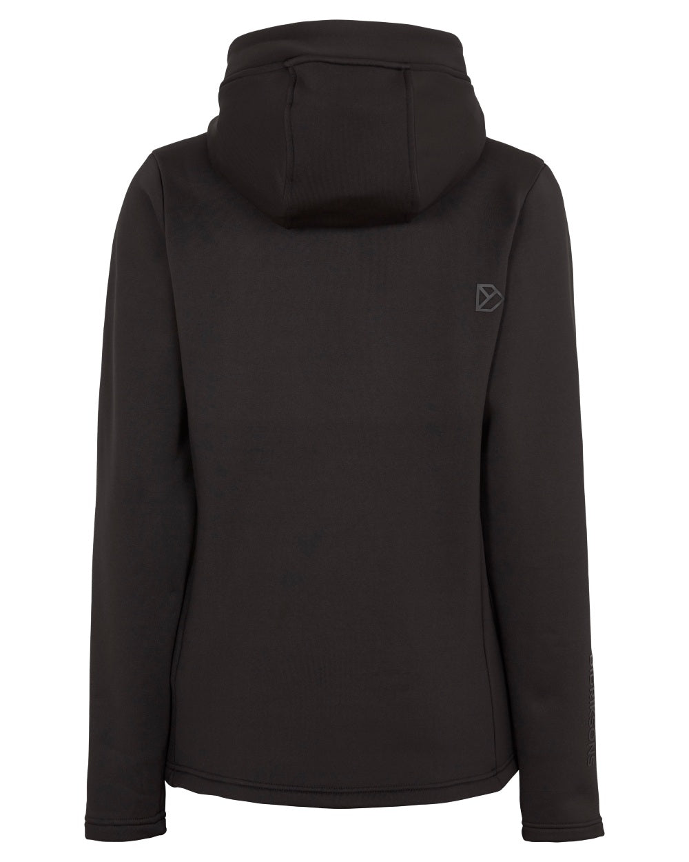 Black coloured Didriksons Womens Anneli Full-Zip Jacket on white background 