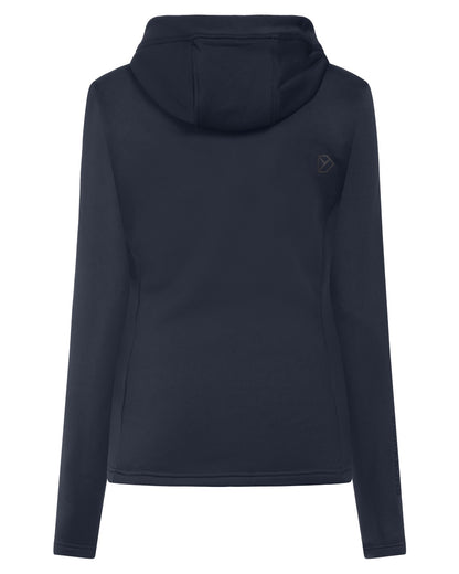 Dark Night Blue coloured Didriksons Womens Anneli Full-Zip Jacket on white background 