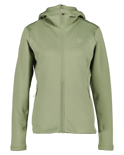 Light Moss coloured Didriksons Womens Anneli Full-Zip Jacket on white background 
