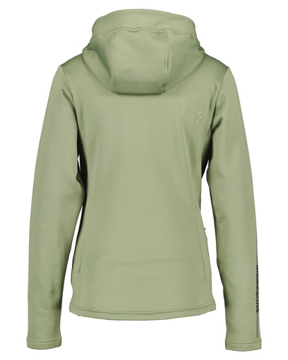 Light Moss coloured Didriksons Womens Anneli Full-Zip Jacket on white background 