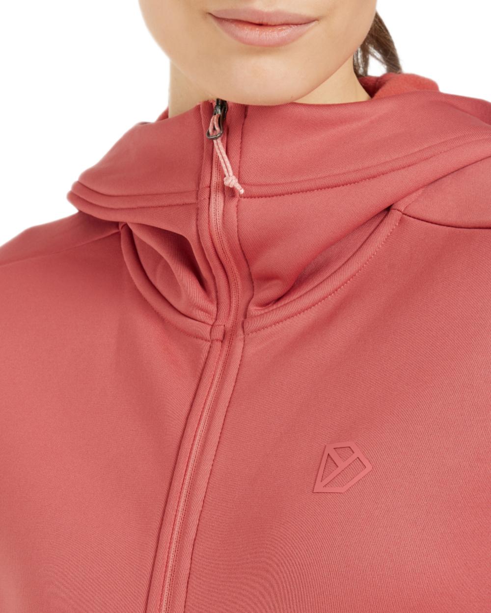 Pink Blush coloured Didriksons Womens Anneli Full-Zip Jacket on white background 