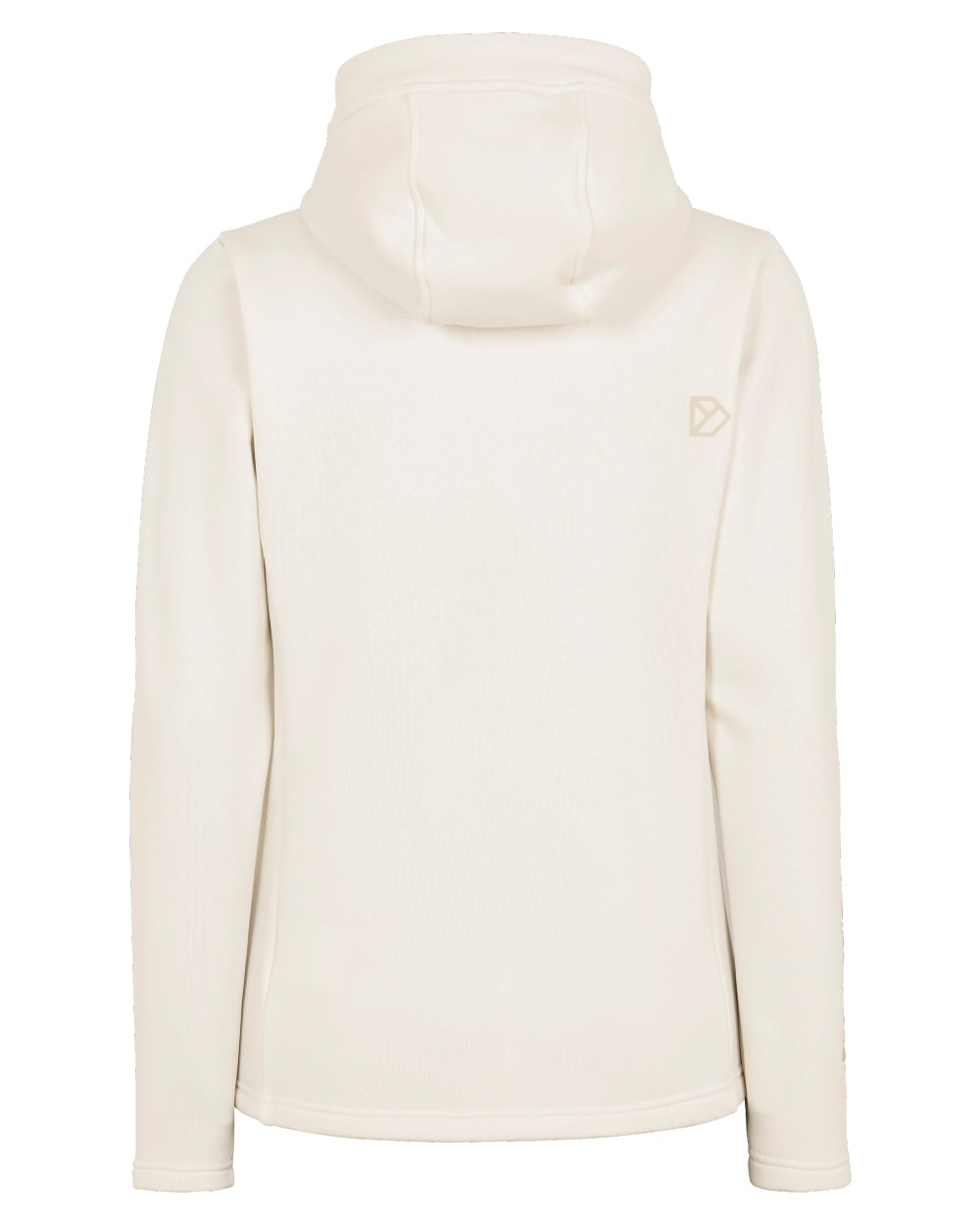 Shell White coloured Didriksons Womens Anneli Full-Zip Jacket on white background 