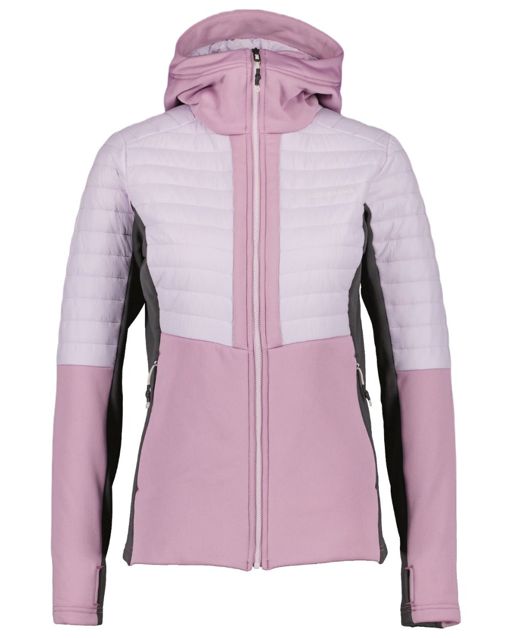 Purple Rain coloured Didriksons Womens Annema Full Zip 6 on white background 