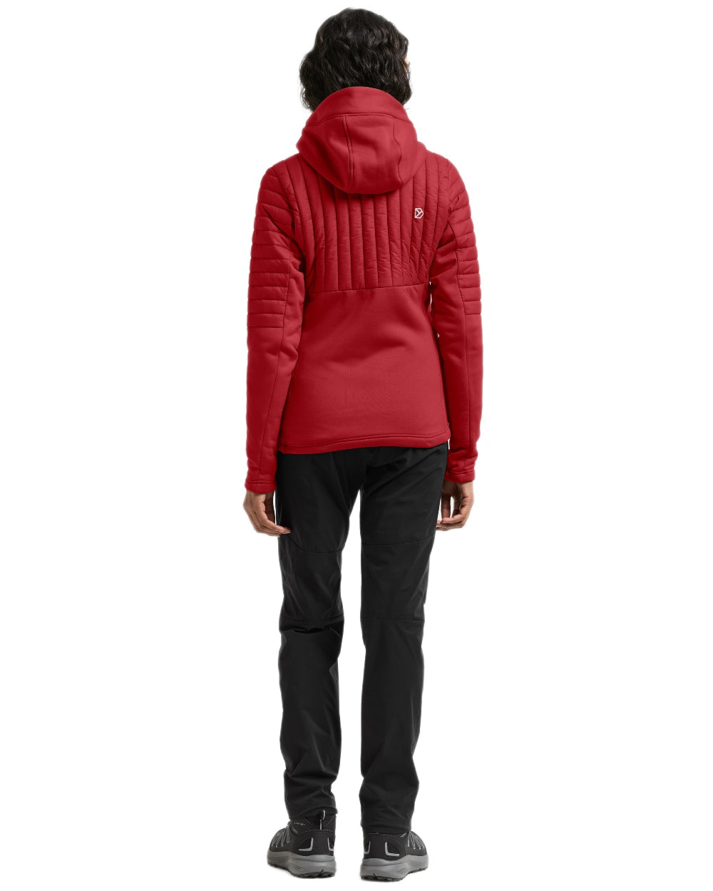 Spring Red coloured Didriksons Womens Annema Full Zip 6 on white background 