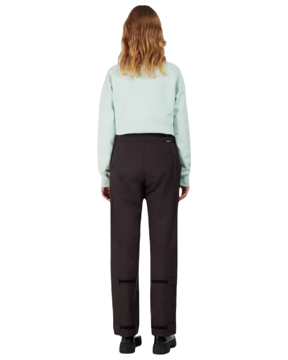 Black coloured Didriksons Womens Annika Pants on white background 