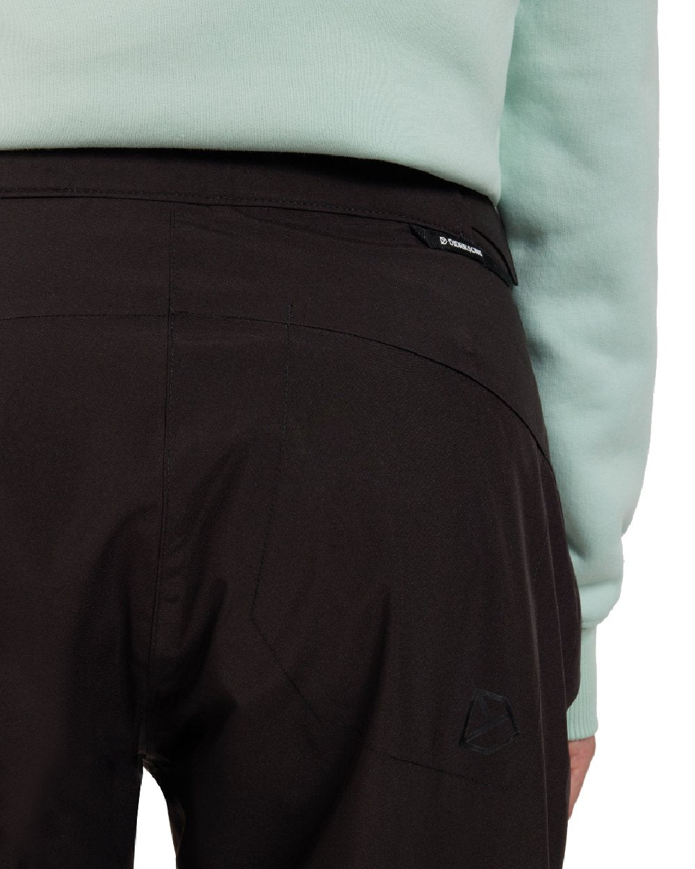 Black coloured Didriksons Womens Annika Pants on white background 