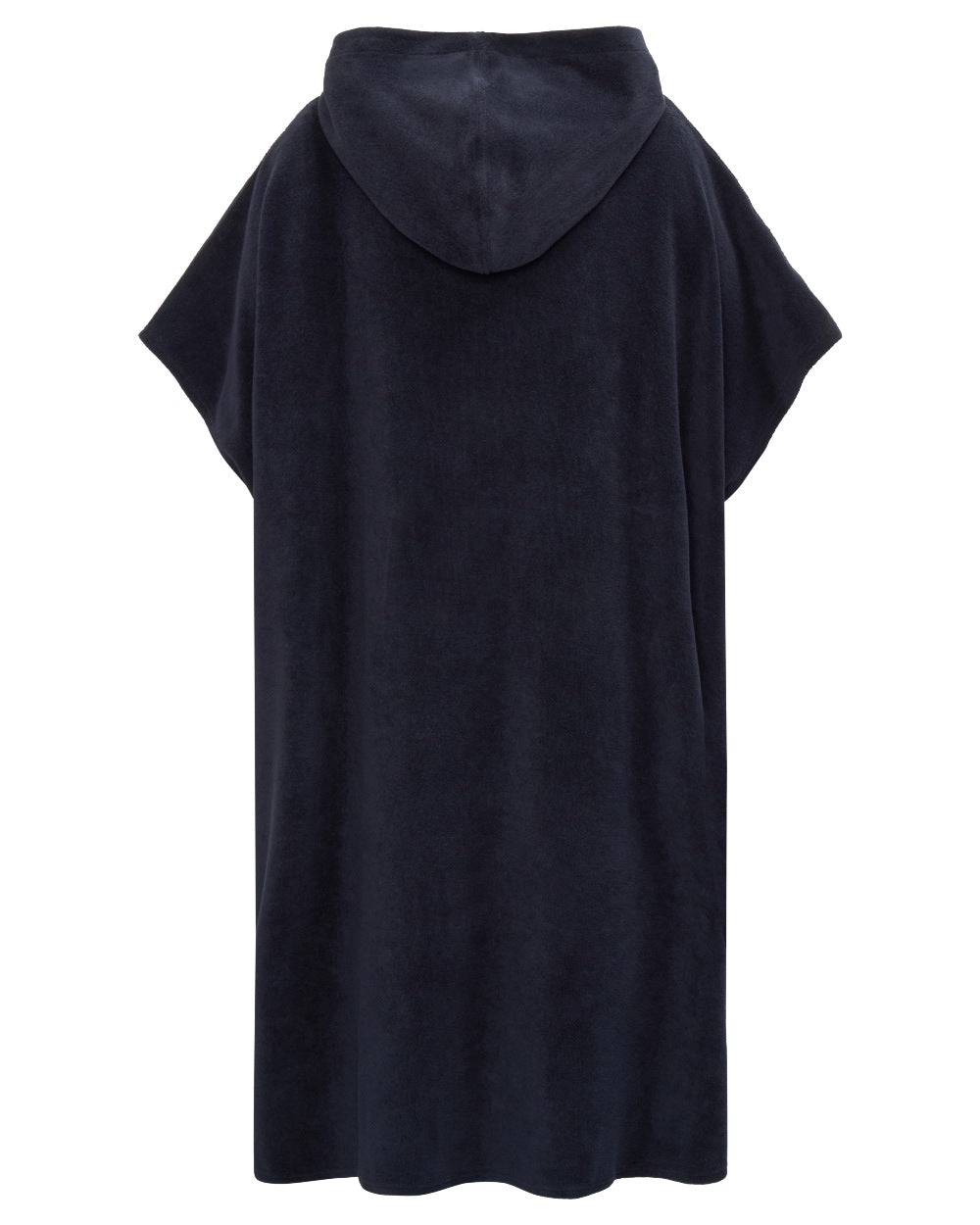 Dark Night Blue coloured Didriksons Womens Belin Poncho on white background 