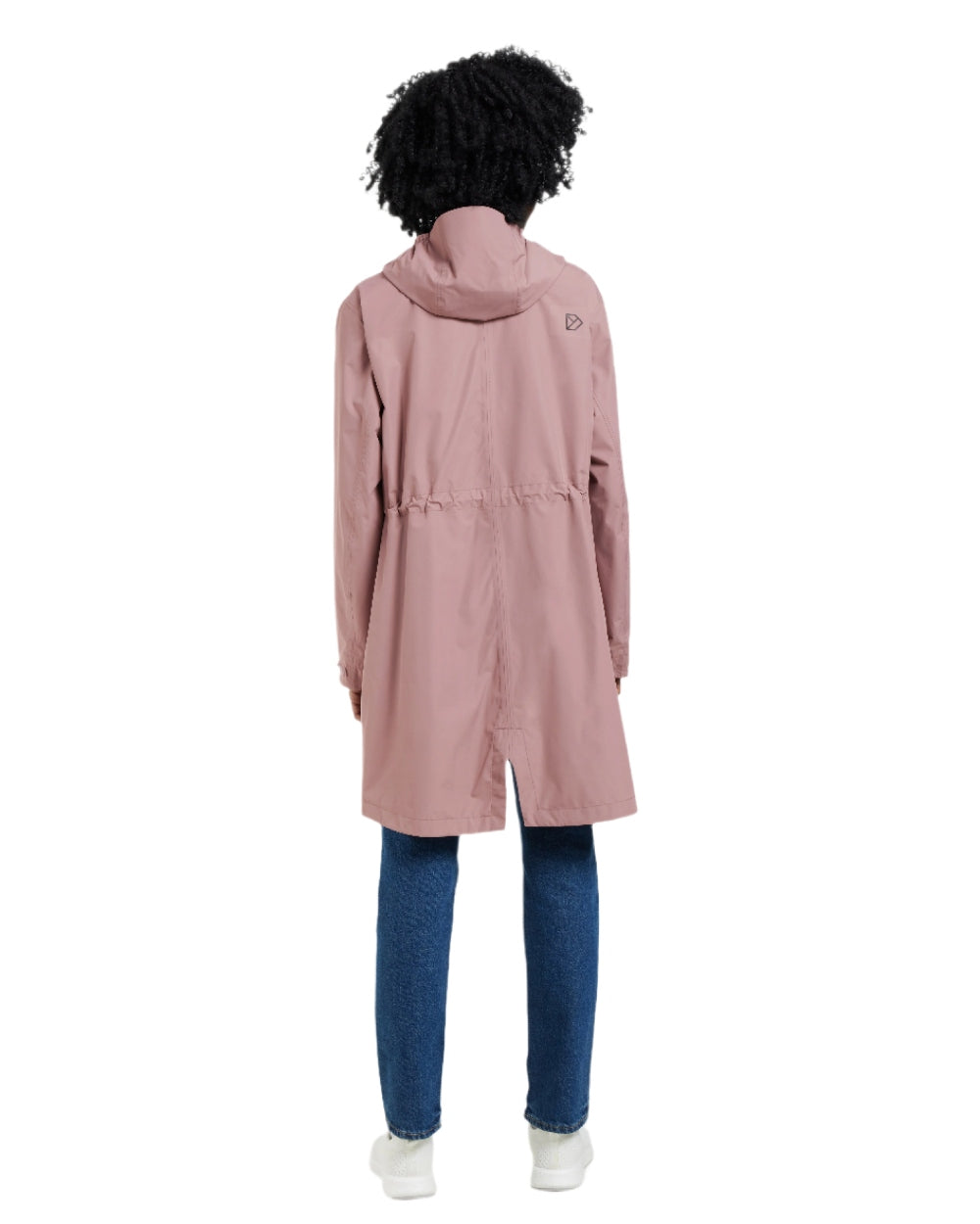 Faded Wine coloured Didriksons Womens Eliana Parka on white background 