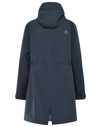Sleepy Blue coloured Didriksons Womens Eliana Parka on white background 