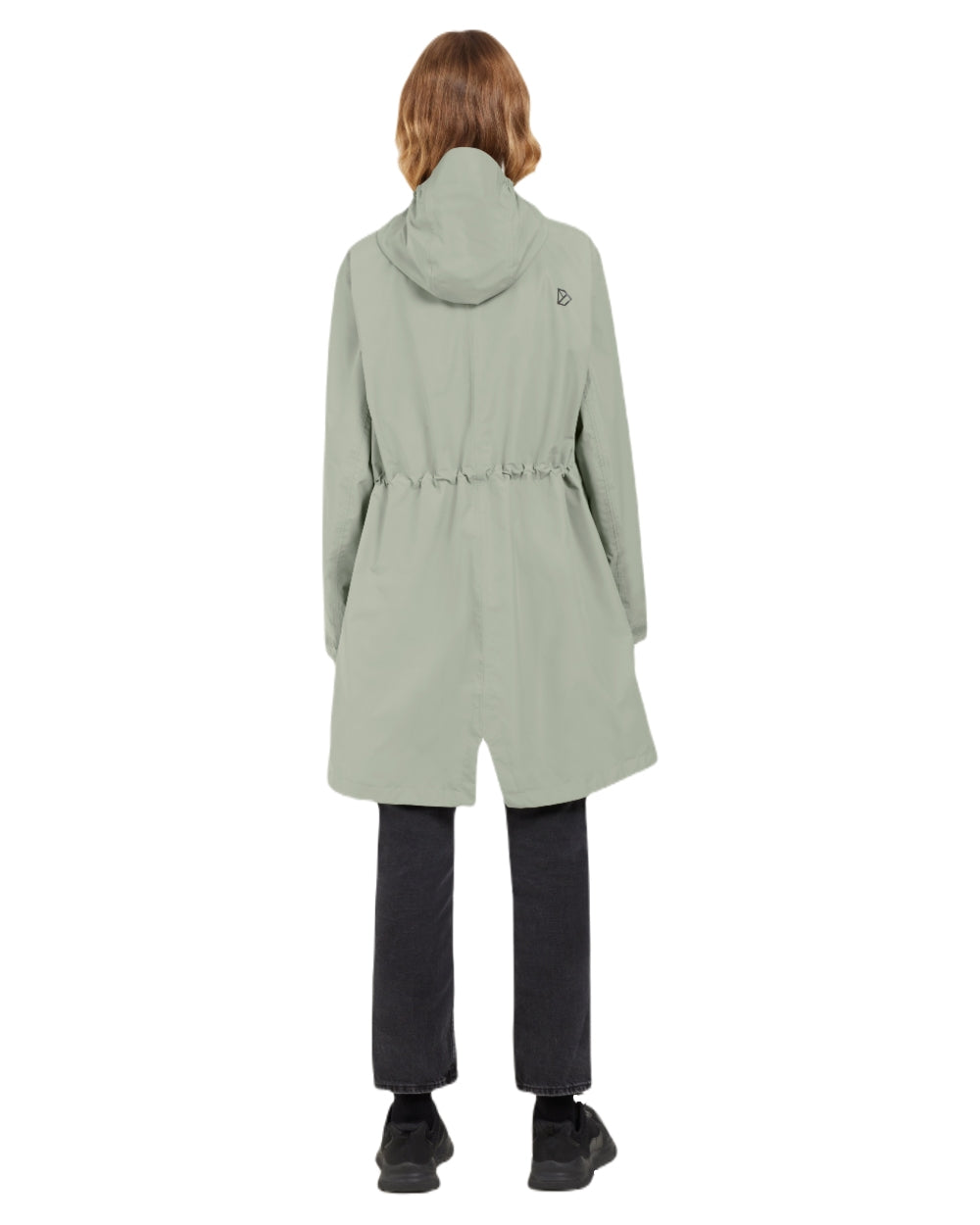 Wilted Leaf coloured Didriksons Womens Eliana Parka on white background 
