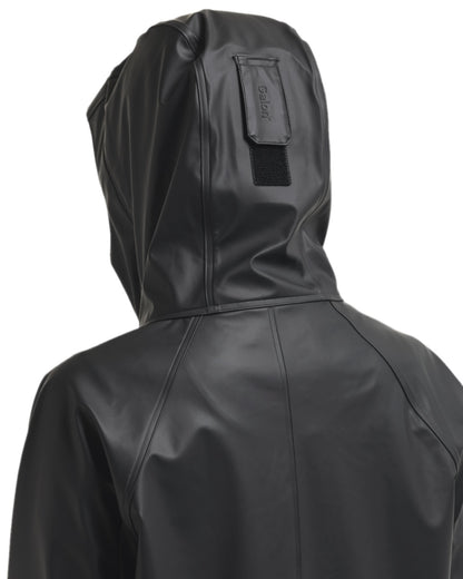 Dark Night Blue Coloured Didriksons Womens Elly Galon Parka on white background 