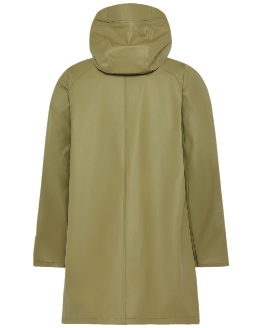Olive Green Coloured Didriksons Womens Elly Galon Parka on white background 