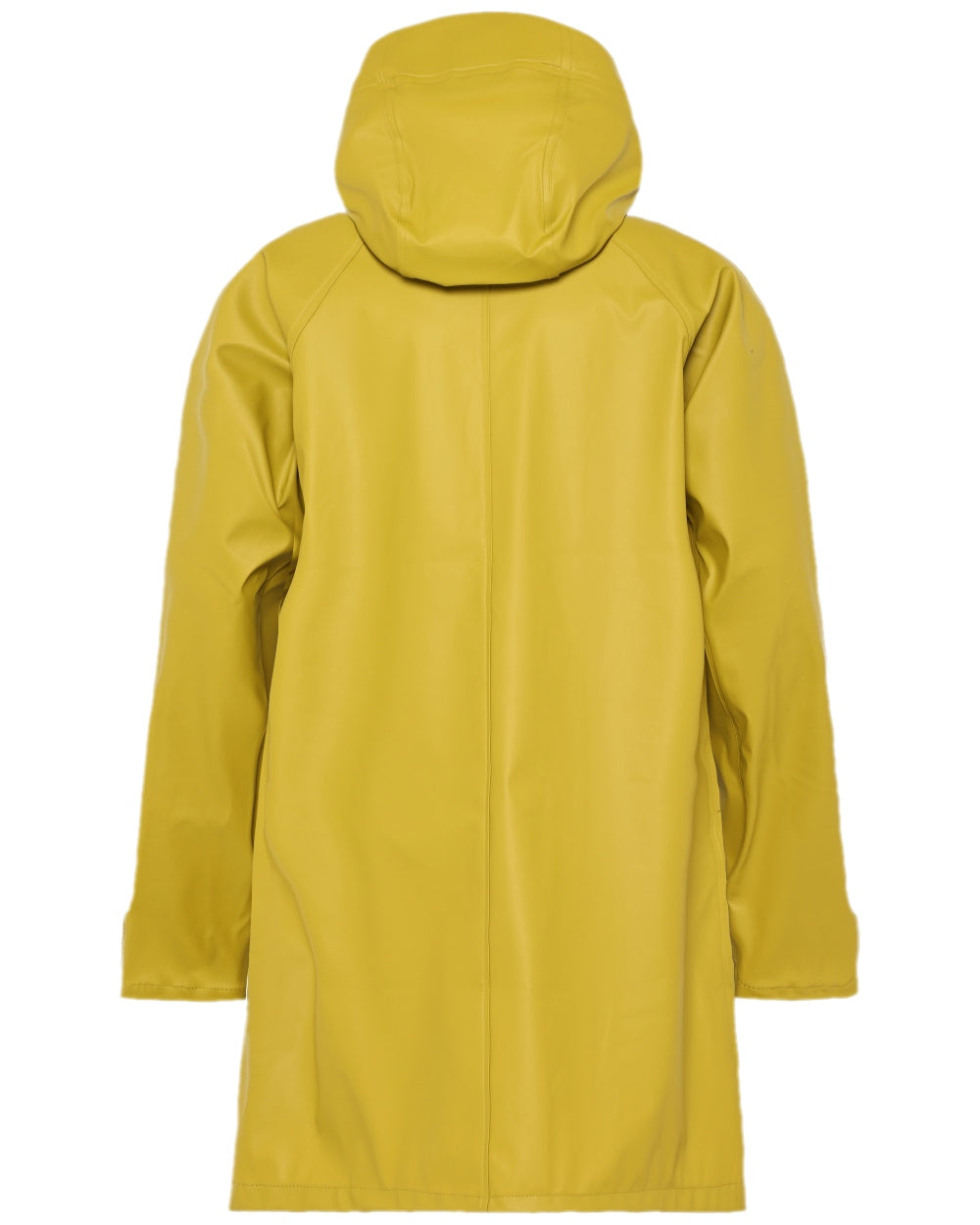Yellow Pollen Coloured Didriksons Womens Elly Galon Parka on white background 