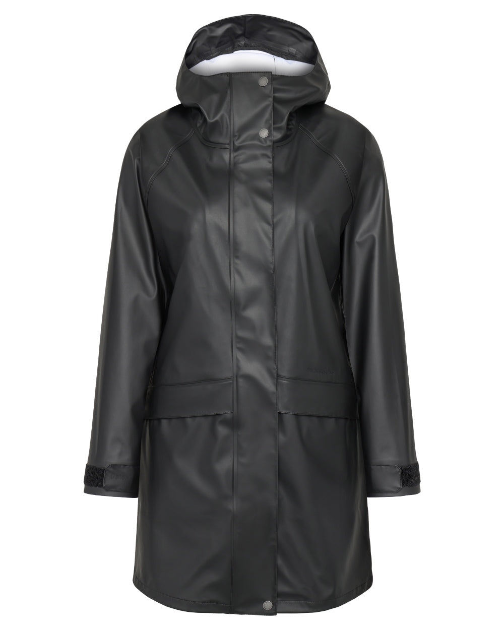 Black coloured Didriksons Womens Elly Parka 4 on white background 