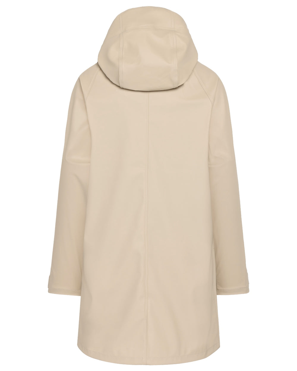 Clay Beige coloured Didriksons Womens Elly Parka 4 on white background 