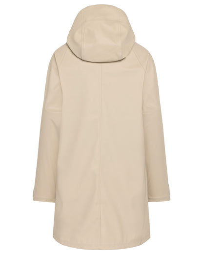Clay Beige coloured Didriksons Womens Elly Parka 4 on white background 