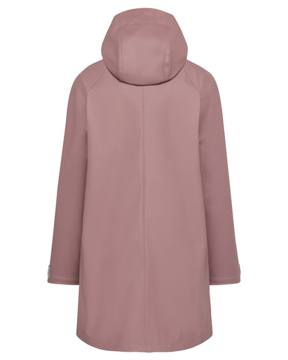 Faded Wine Blue coloured Didriksons Womens Elly Parka 4 on white background 