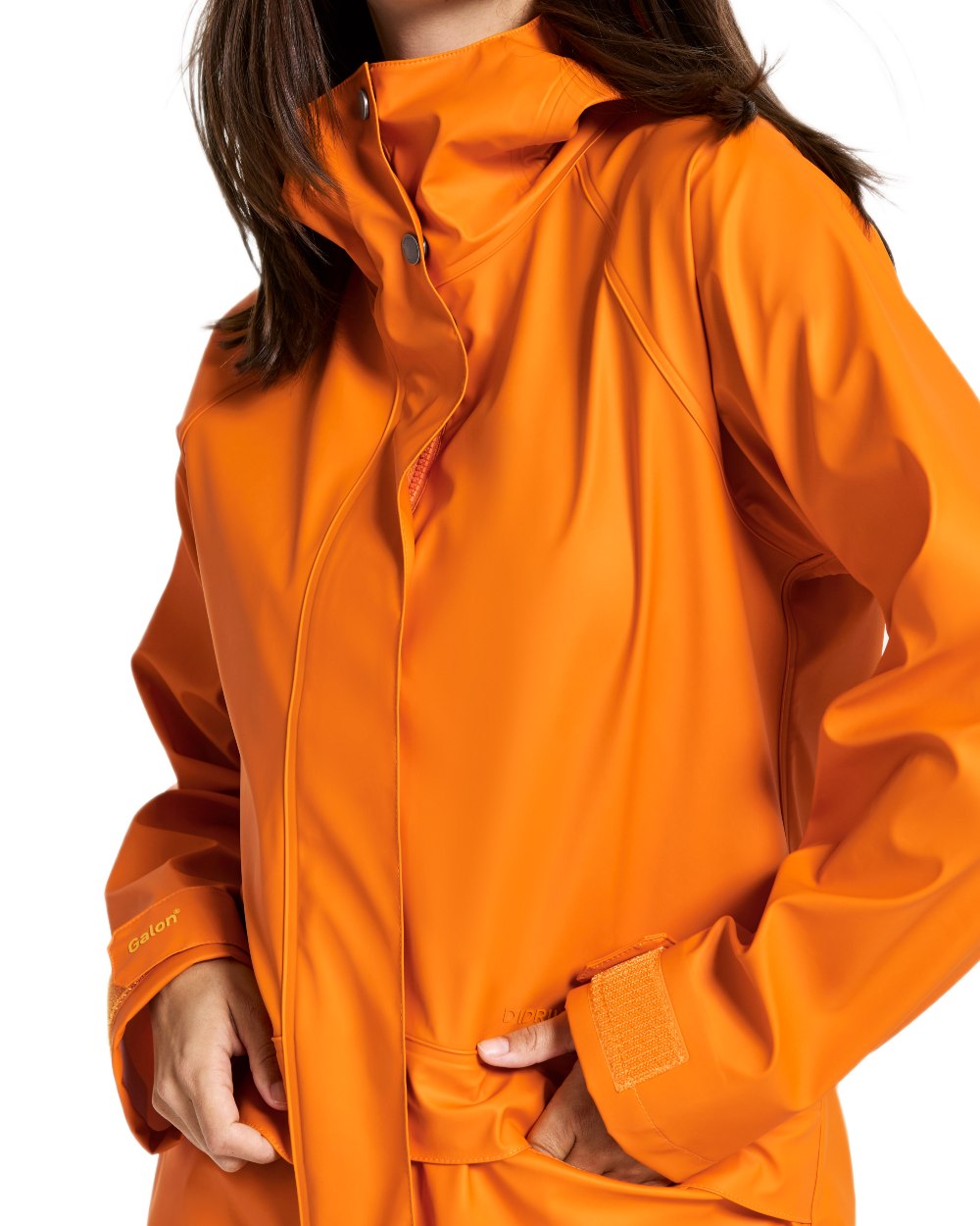 Glow coloured Didriksons Womens Elly Parka 4 on white background 