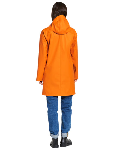 Glow coloured Didriksons Womens Elly Parka 4 on white background 