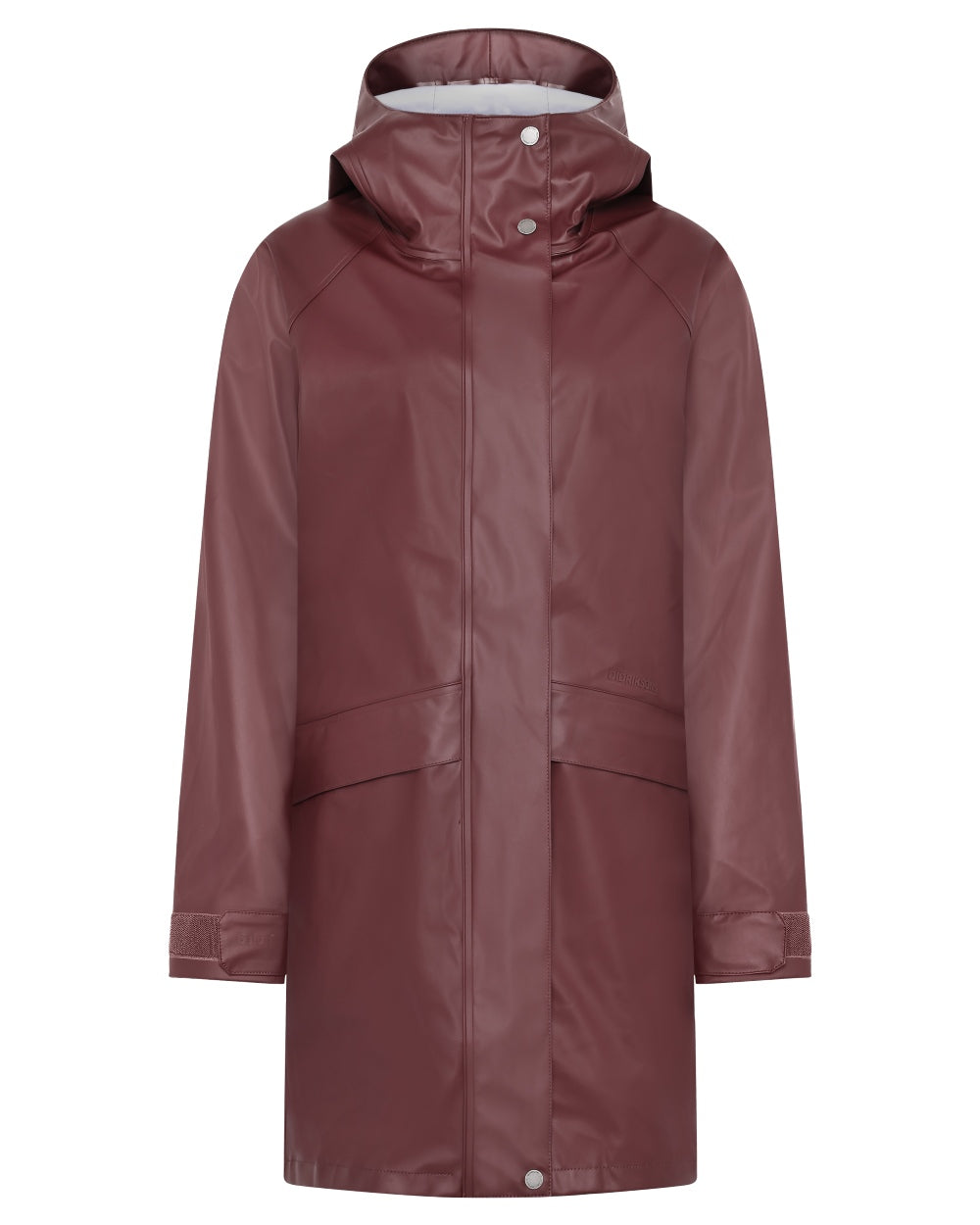 Old Rust coloured Didriksons Womens Elly Parka 4 on white background 