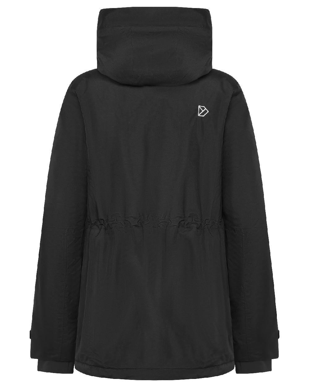 Black Coloured Didriksons Womens Essa Jacket on White Background 