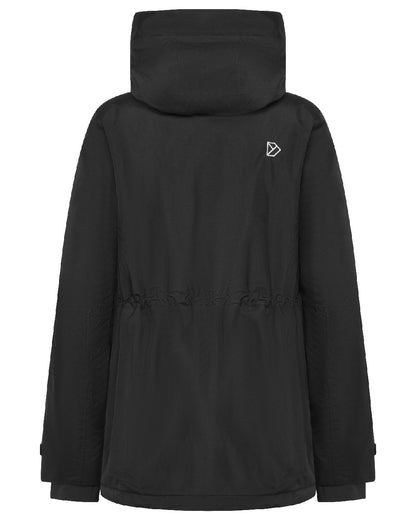 Black Coloured Didriksons Womens Essa Jacket on White Background 