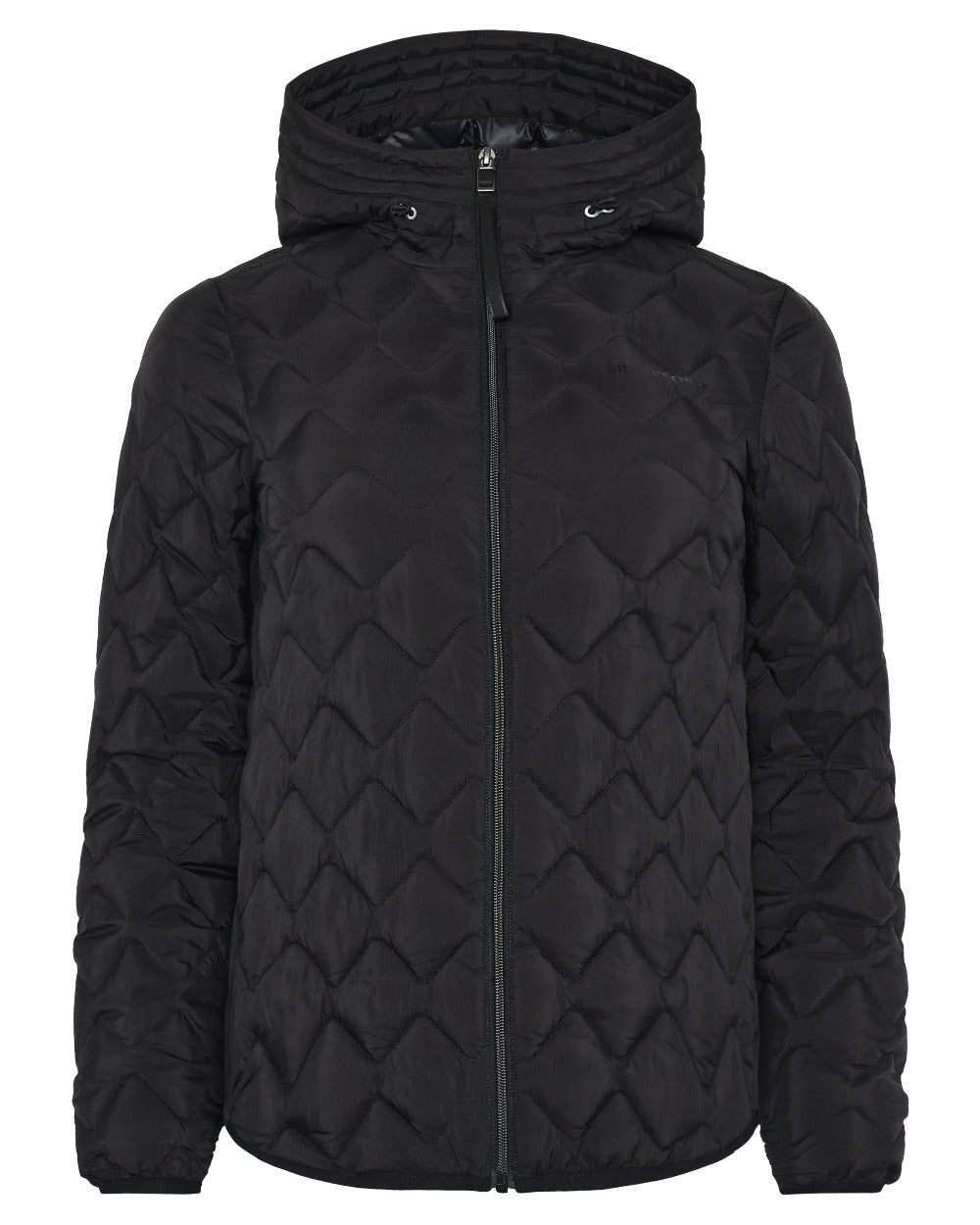 Black coloured Didriksons Womens Evelyn Jacket on white background 