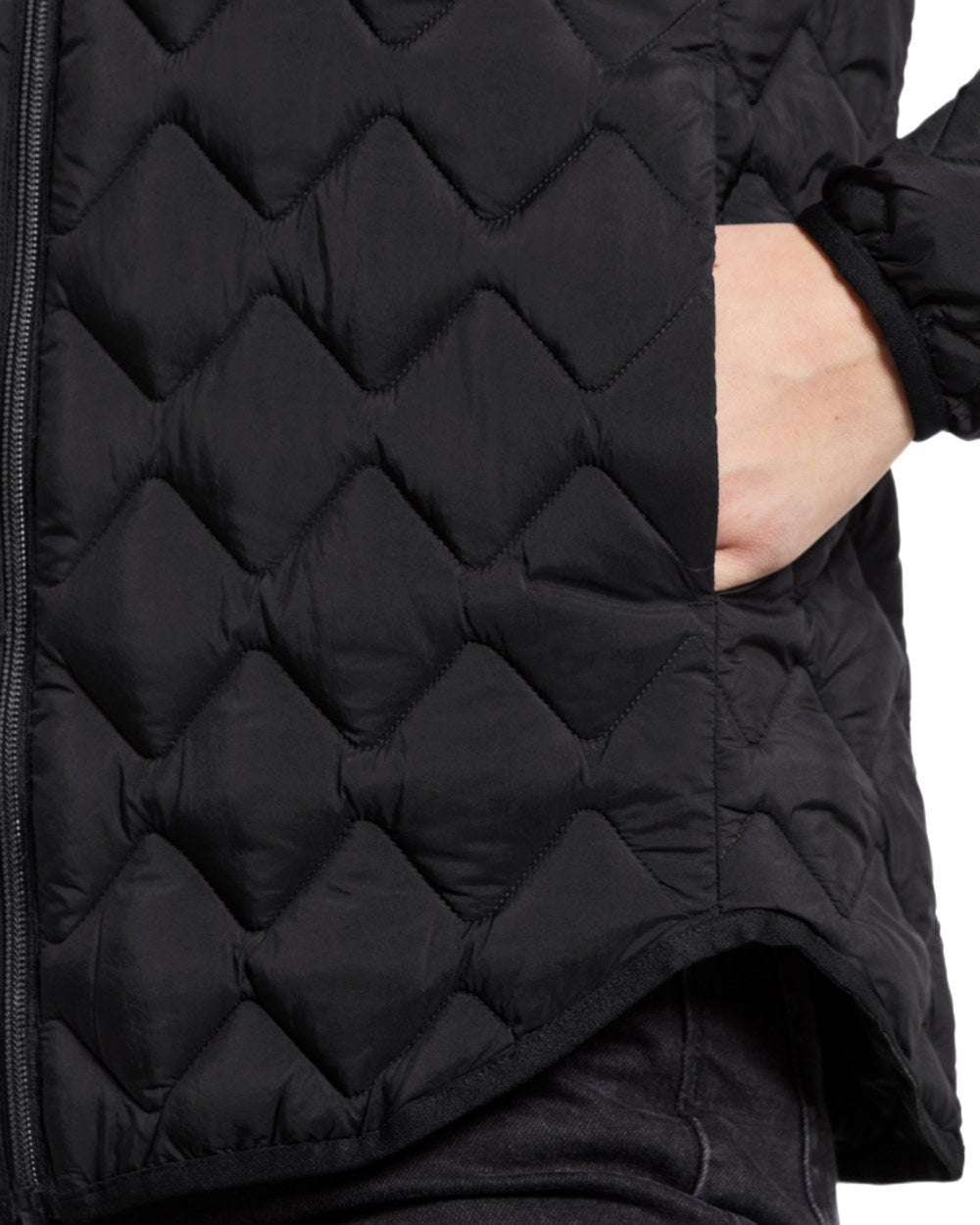 Black coloured Didriksons Womens Evelyn Jacket on white background 