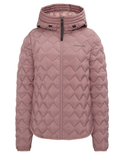 Faded Wine coloured Didriksons Womens Evelyn Jacket on white background 