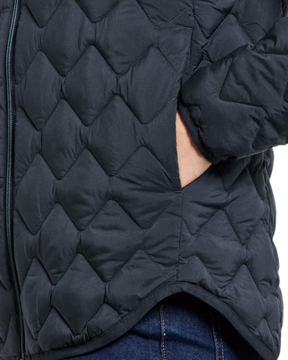 Sleepy Blue coloured Didriksons Womens Evelyn Jacket on white background 