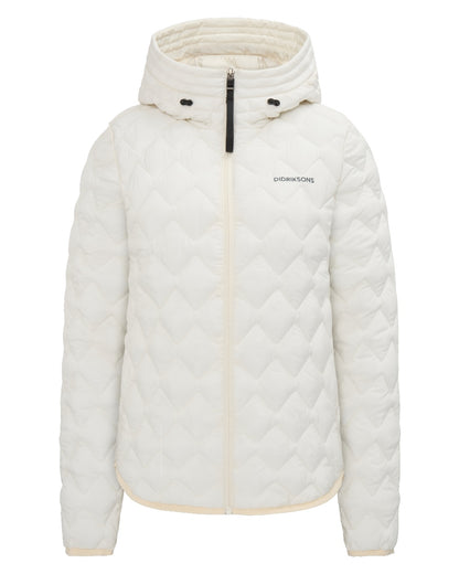 White Foam coloured Didriksons Womens Evelyn Jacket on white background 