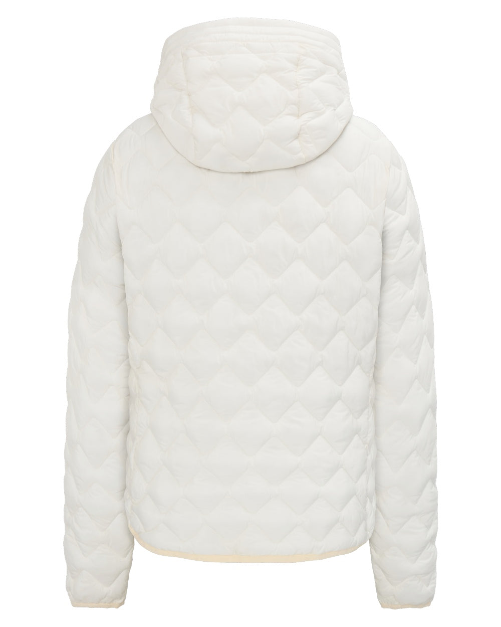 White Foam coloured Didriksons Womens Evelyn Jacket on white background 