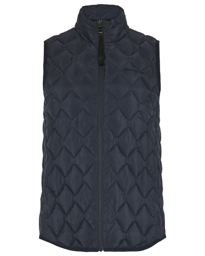 Sleepy Blue coloured Didriksons Womens Evy Vest on white background 