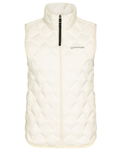 White Foam coloured Didriksons Womens Evy Vest on white background 