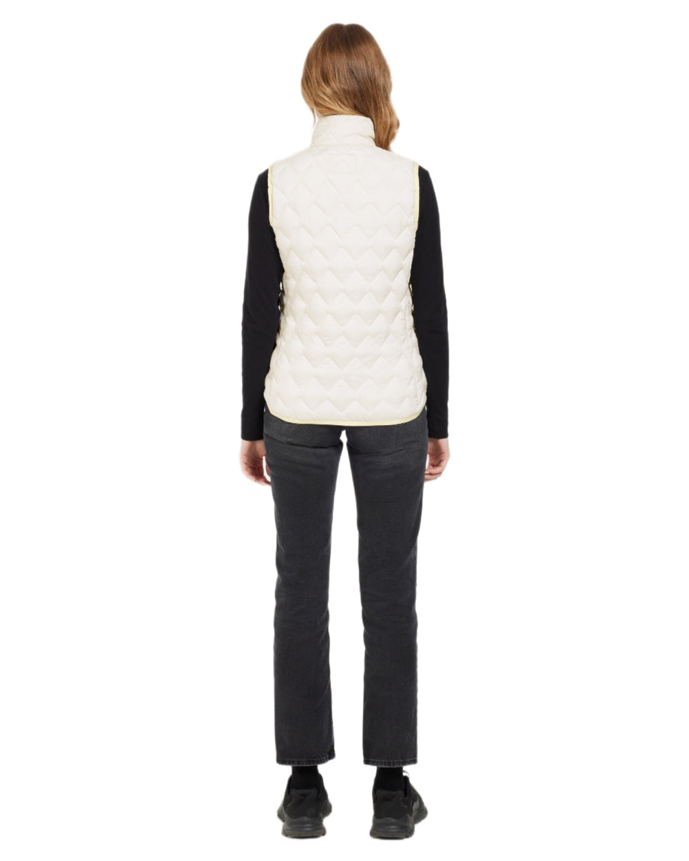 White Foam coloured Didriksons Womens Evy Vest on white background 