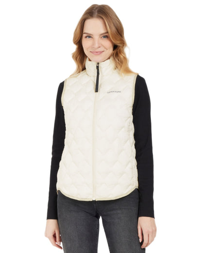 White Foam coloured Didriksons Womens Evy Vest on white background 