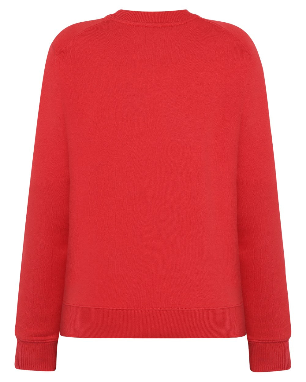 Pomme Red coloured Didriksons Womens Fyn Sweater on white background 