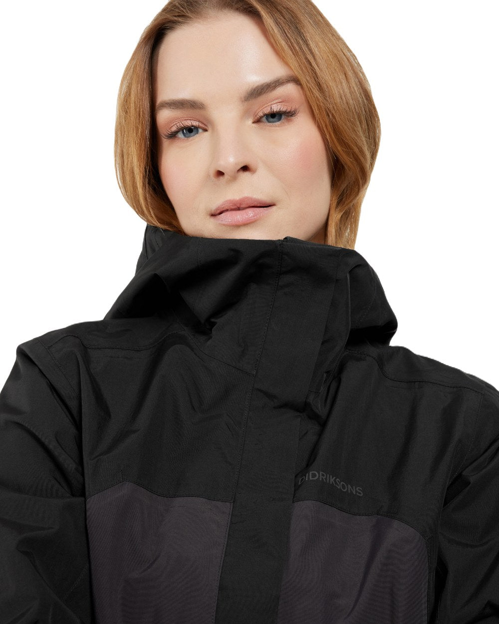 Black coloured Didriksons Womens Grit Jacket 3 on white background 