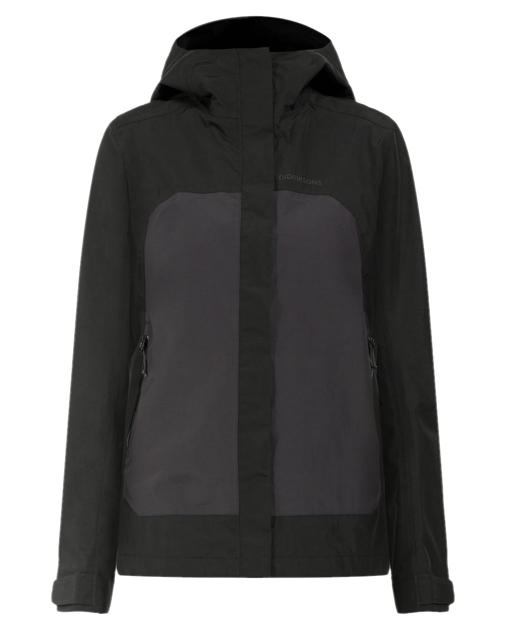 Black coloured Didriksons Womens Grit Jacket 3 on white background 