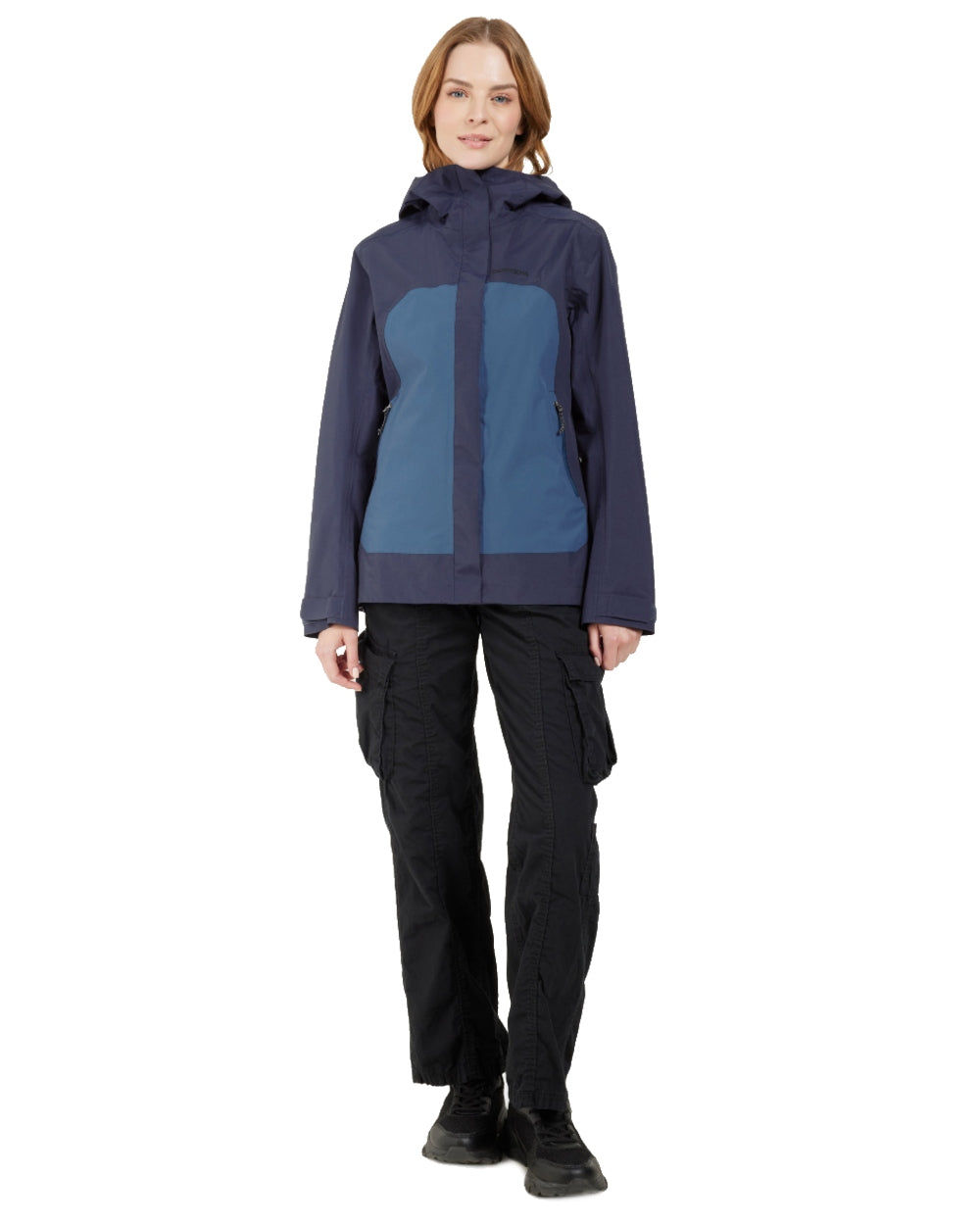 Blue Arcad coloured Didriksons Womens Grit Jacket 3 on white background 