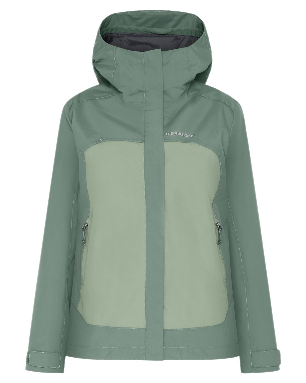 Dark Moss coloured Didriksons Womens Grit Jacket 3 on white background 
