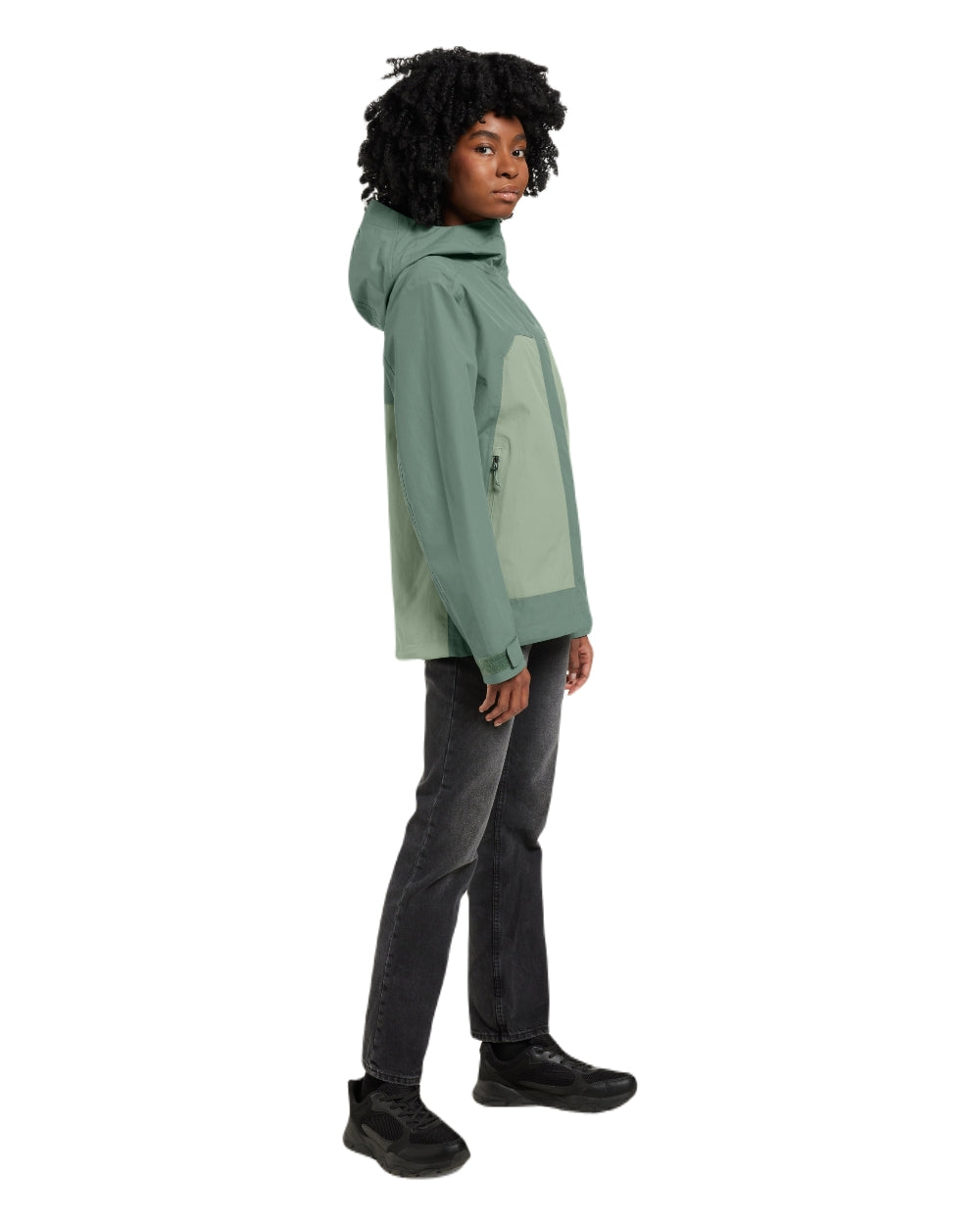 Dark Moss coloured Didriksons Womens Grit Jacket 3 on white background 