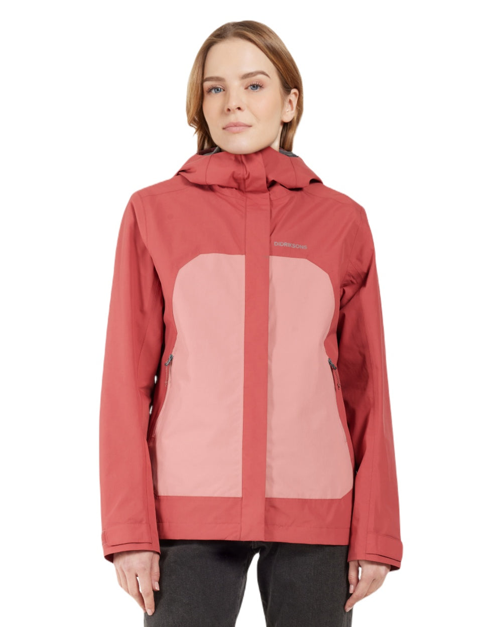Pink Blush coloured Didriksons Womens Grit Jacket 3 on white background 