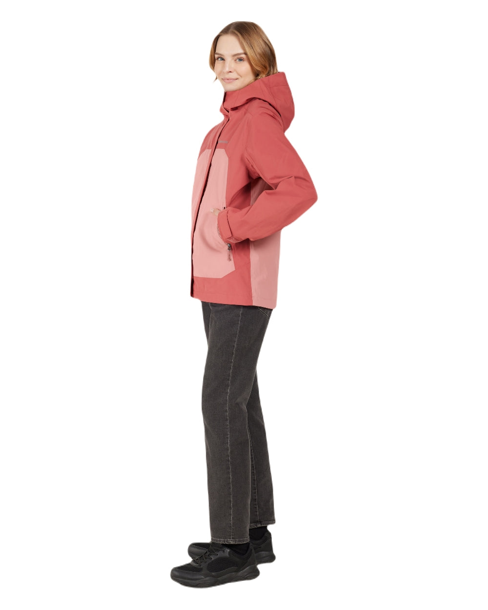 Pink Blush coloured Didriksons Womens Grit Jacket 3 on white background 