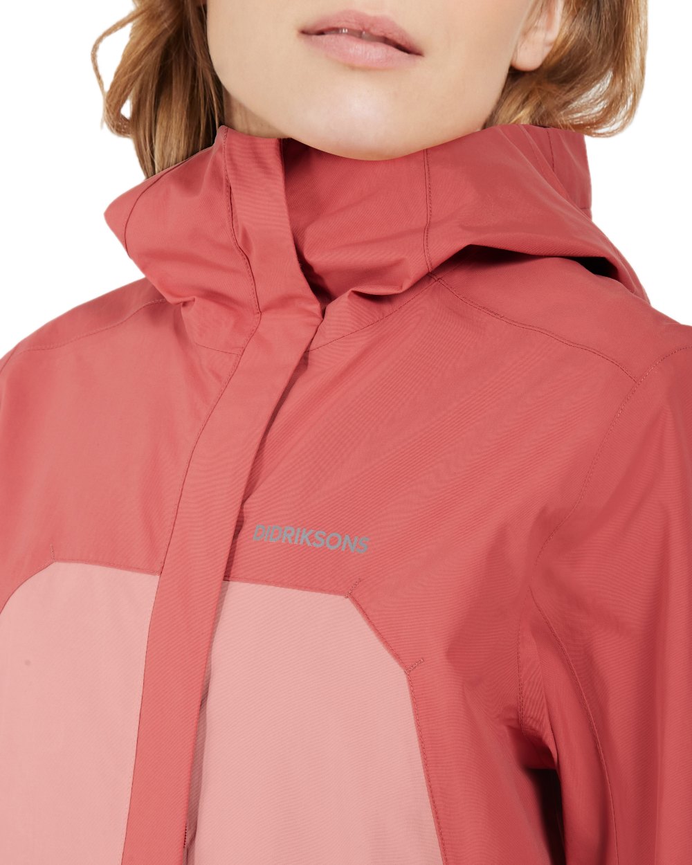 Pink Blush coloured Didriksons Womens Grit Jacket 3 on white background 