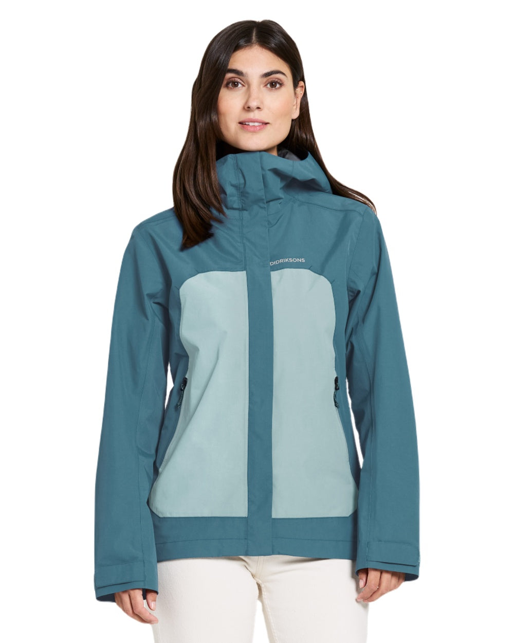 Star Blue coloured Didriksons Womens Grit Jacket 3 on white background 