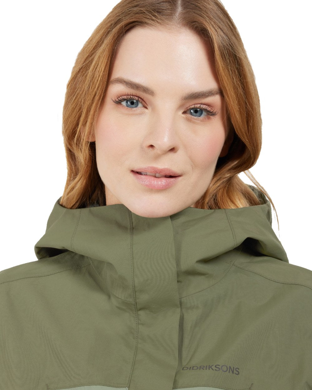 Wild Forest Green coloured Didriksons Womens Grit Jacket 3 on white background 