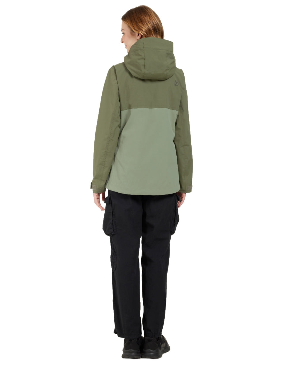 Wild Forest Green coloured Didriksons Womens Grit Jacket 3 on white background 