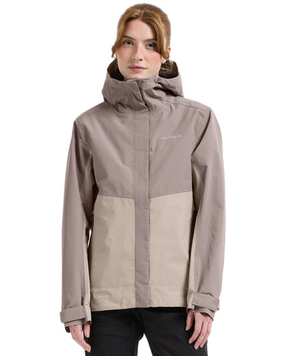 Beach Beige coloured Didriksons Womens Grit Jacket 4 on white background 